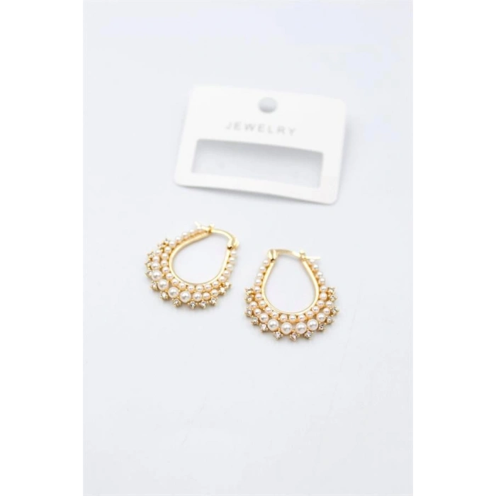 İncili Küpe - Altın