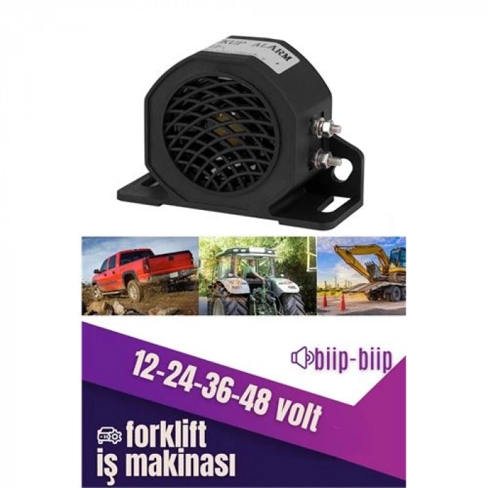 İş Makinası Forklift Yüksek Desibel Siren 12V-24V-36V