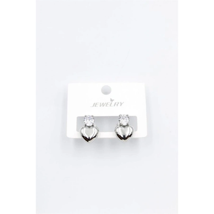 Kalp Küpe - Gümüş