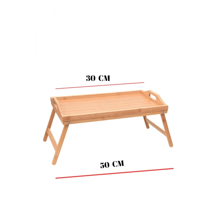 Katlanabilir Bambu Keyif Tepsisi