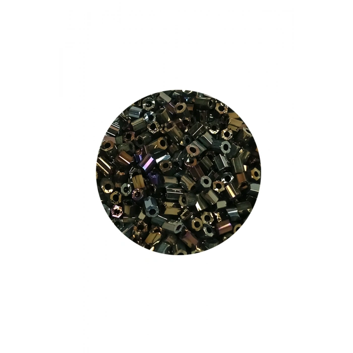 Kesme Cam Boncuk 2mm - 20 Gram - Asker Yeşili -BNC340