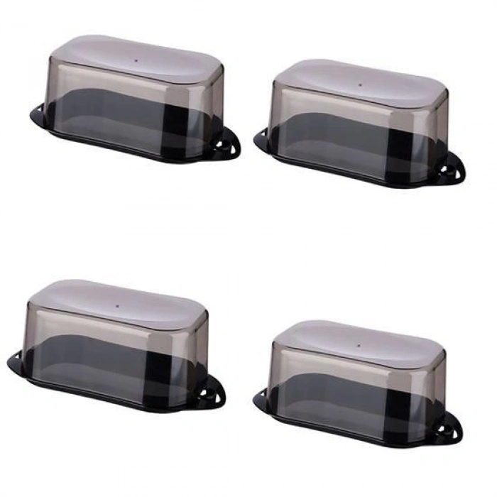 Kilitli Plastik Kapaklı Kahvaltılık Tereyağlık Peynirlik Erzak Saklama Kabı Ap-9428