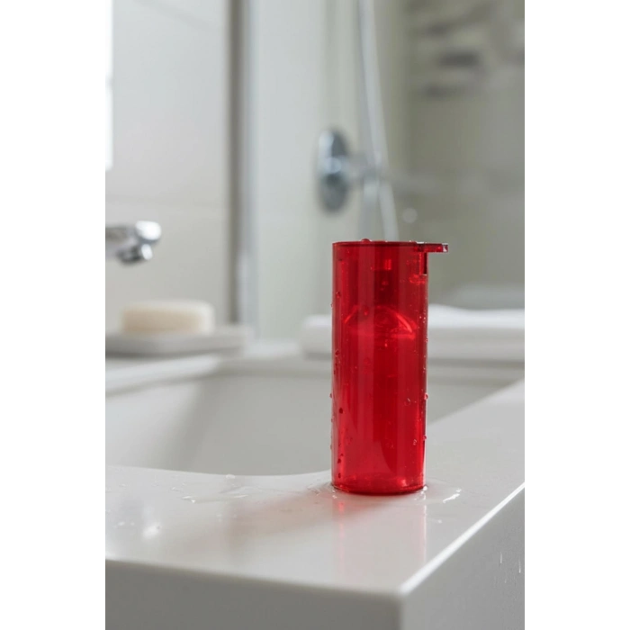 Kırmızı Akrilik Sıvı Sabunluk 250 ml