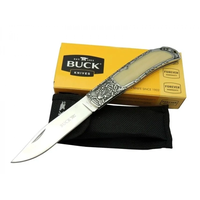 Knives Bk-009wy Kamp Çakı 23 Cm - Sedef Ampampamp Metal Saplı, Kılıflı, Kutulu