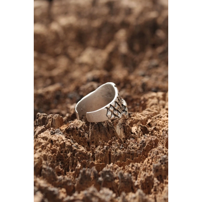 Kuru Kafa Desen Ayarlanabilir Yüzük