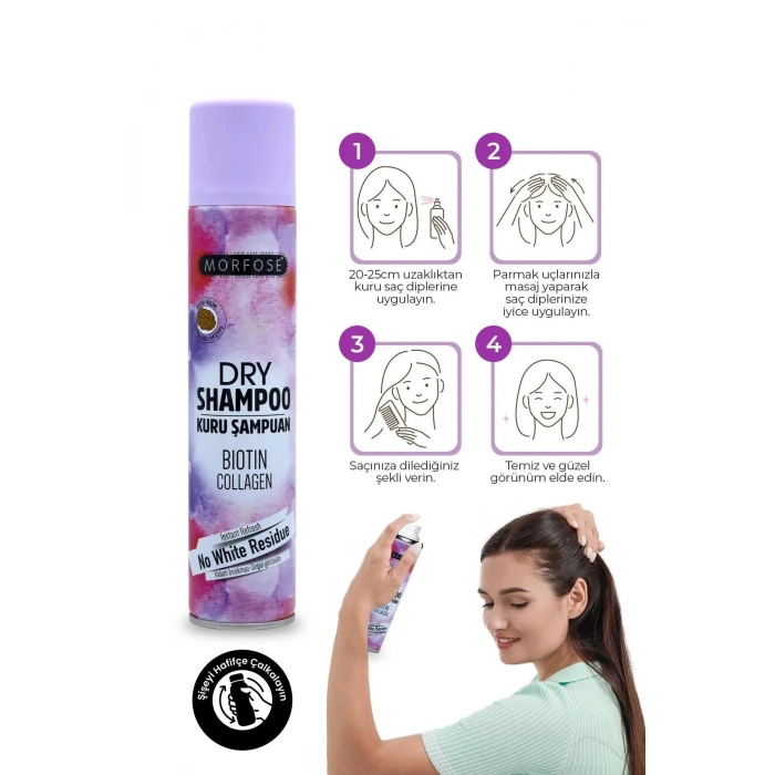 Kuru Şampuan Biotin Collagen 200 ML - Ekstra Hacim - mrfs