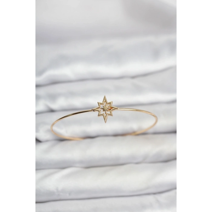 Kutup Yıldızı Model Gold Renk Bileklik