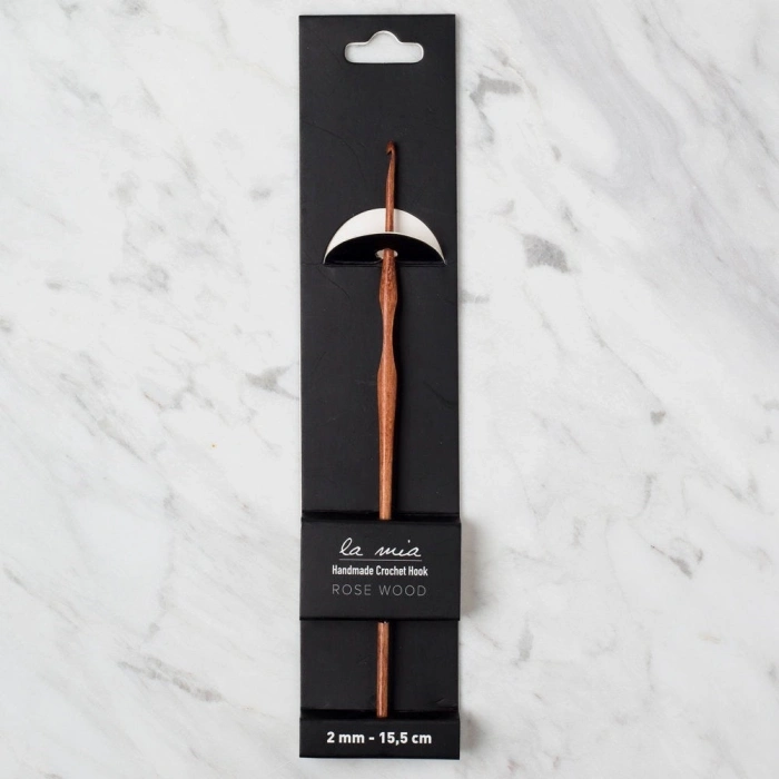 La Mia Rosewood 2 mm 15.5 cm Ahşap Yün Tığ