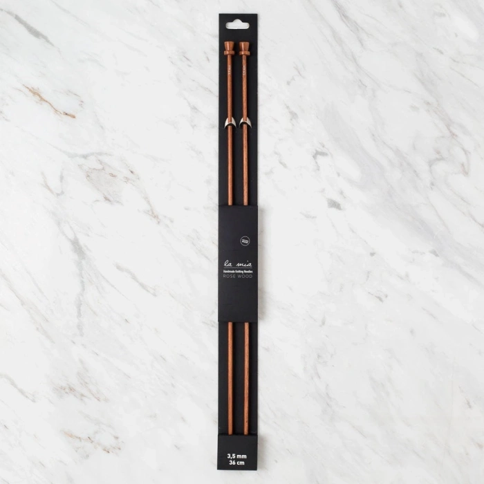 La Mia Rosewood 3.5 mm 36 cm Ahşap Örgü Şişi