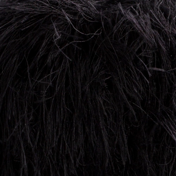 Loren Luna Tavşan Tüyü Siyah El Örgü İpi - R004 - 34002