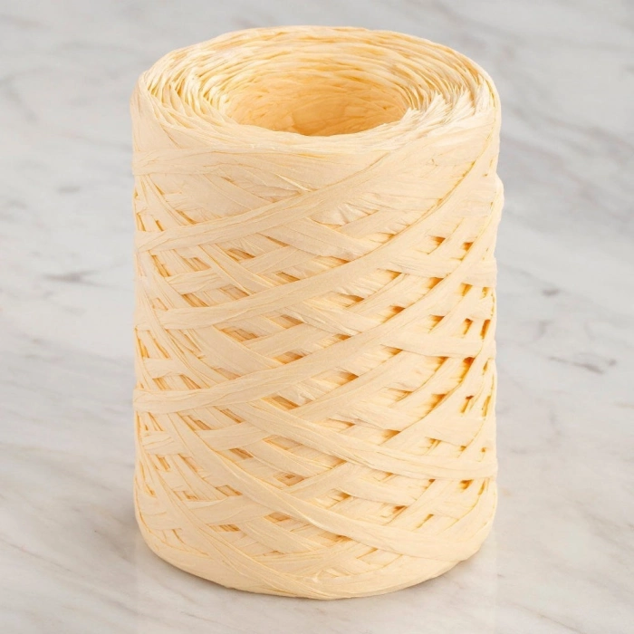 Loren Natural Raffia 90 gr Sarı Kağıt İp - 4