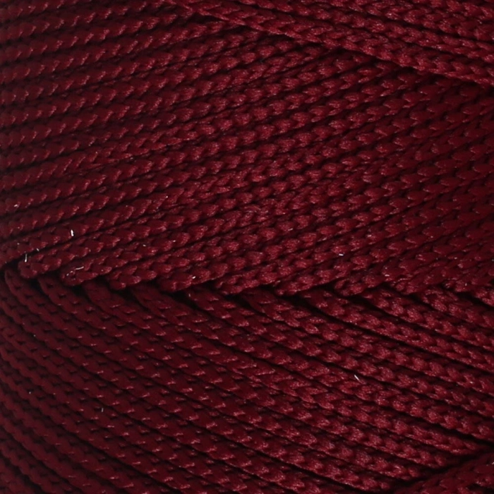 Loren Polyester Soft Macrame Bordo El Örgü İpi - LM039 - 34444