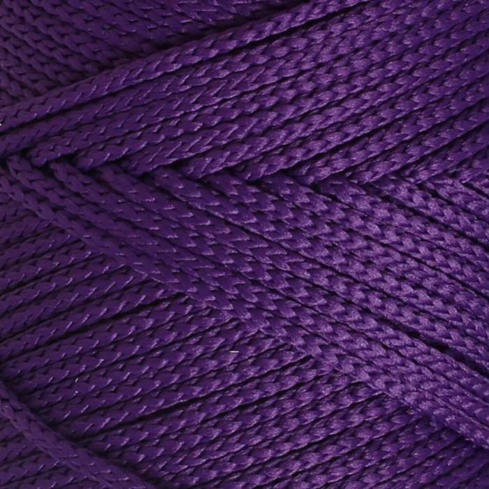 Loren Polyester Soft Macrame Koyu Mor El Örgü İpi - LM037 - 34442