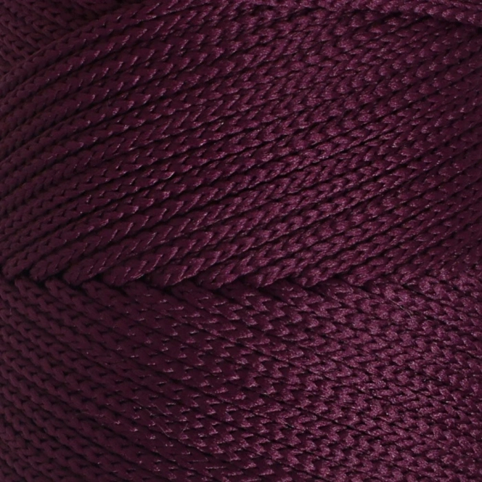 Loren Polyester Soft Macrame Patlıcan Moru El Örgü İpi - LM038 - 34443