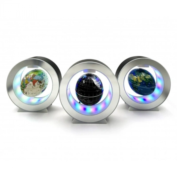 Manyetik Küçük Boy Yuvarlak Ledli Dünya Küre