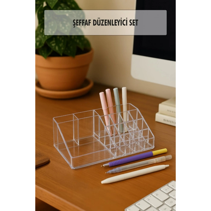Masa Üstü Kalem Düzenleyici Kalemlik 22 cm