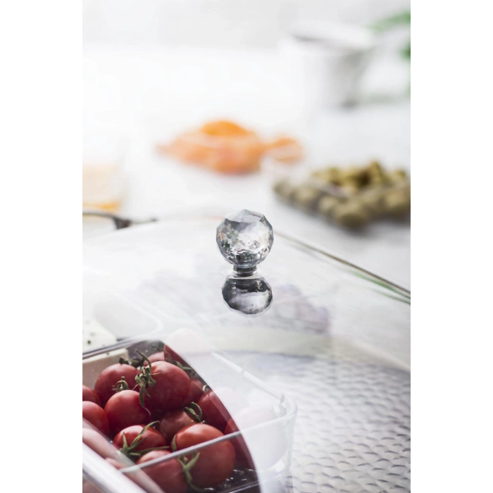 Mat Siyah Akrilik Saray Kahvaltılık Seti