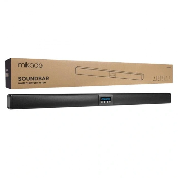 Mikado Md-sb102 Siyah 2x10w 12v/1.5a Bt+usb+aux+tf Kartlı Ev Sinema Soundbar Hoparlör