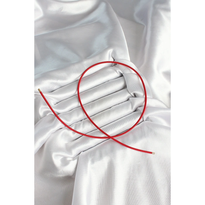 Mıknatıslı  Koyu Kırmızı Renk Sarmal Kadın Bileklik