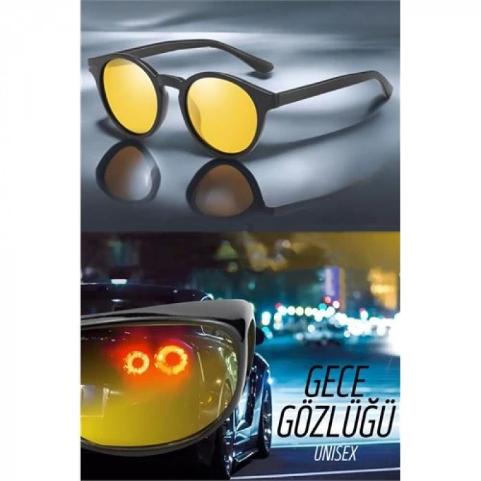 Parlama Önleyici Gece Sürüş Görüş Gözlüğü Sis Far Işık Önleyici Anti-Fog Gözlük