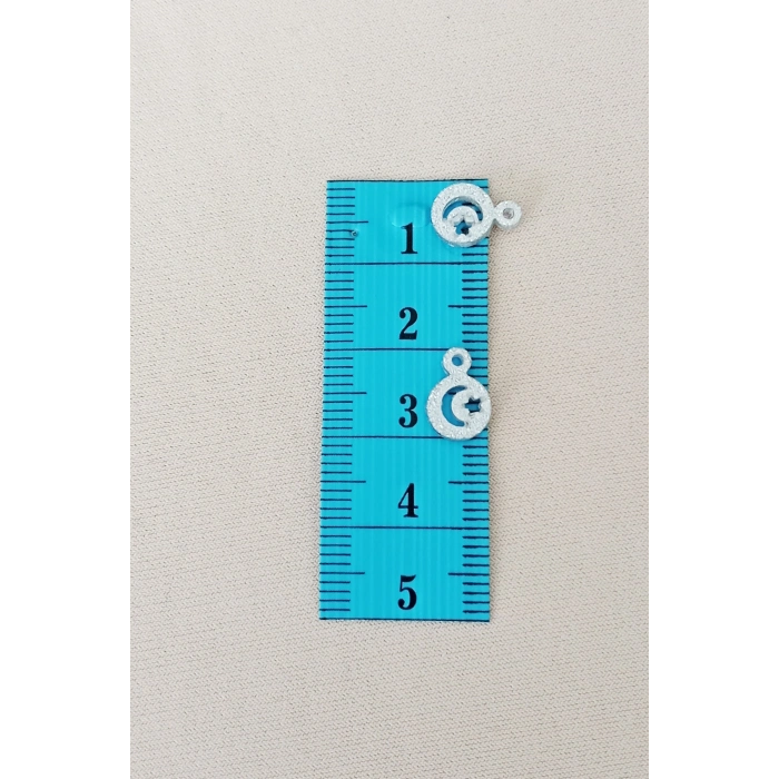 Oya Abiye Bileklik Kolye Pleksi Metalik Plastik Pul Gümüş Renk 8 gram 100 adet - BNC516