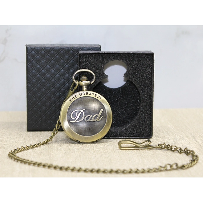 Özel Kutulu Dad (Baba) Tasarımlı Antik Köstekli Saat