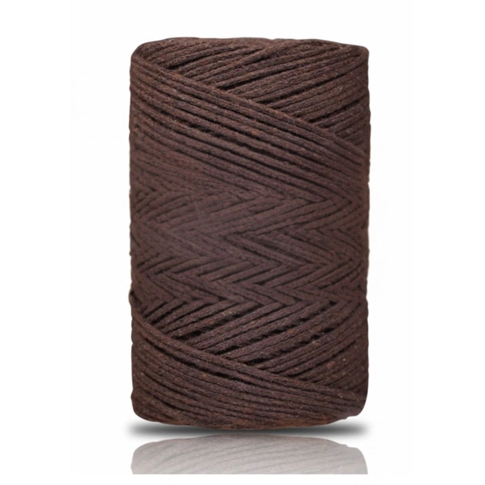 Pamuk Makrome 2 mm Kahverengi