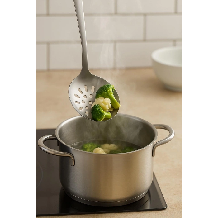 Paslanmaz Çelik Servis Kevgiri 26 cm