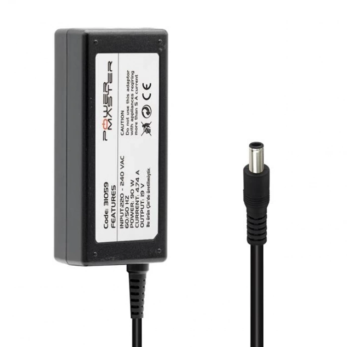 Powermaster Pm-31059 19 Volt - 4.74 Amper 5.5*3.0 Mm Uçlu Adaptör (samsung Notebook)