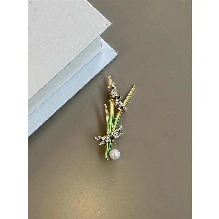 Sazlık Broş - Yeşil