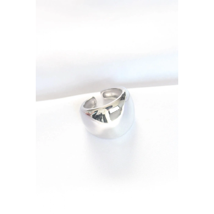 Silver Renk Ayarlanabilir Bombeli Ayna Yüzük