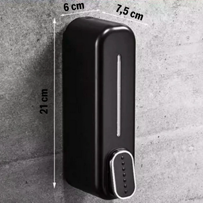 ® Siyah Duvara Monte Sıvı Sabunluk Dispenser 300 ml