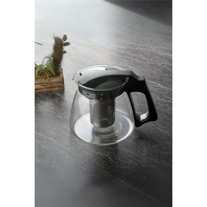 Süzgeçli Cam Demlik 1100 ml