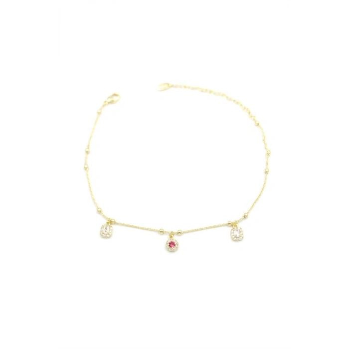 Taşlı Halhal - Altın