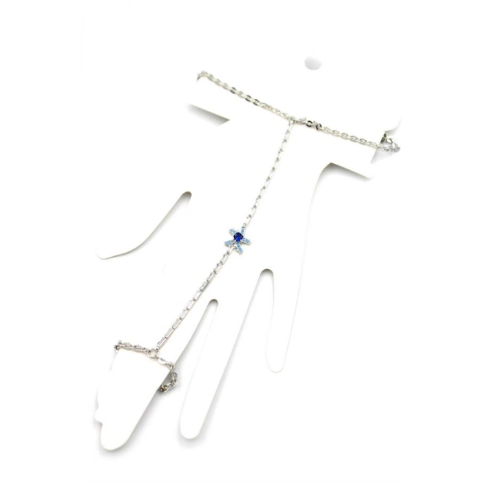 Taşlı Yıldız Şahmeran - Gümüş