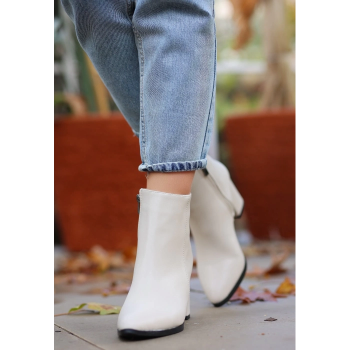 TAVSİYE EDİLEN GÜVENLİ SATICI Biya Bej Cilt Topuklu Bot