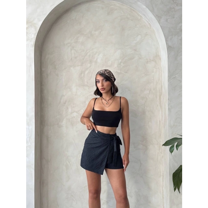 TAVSİYE EDİLEN GÜVENLİ SATICI Brodeli şort etek s255075