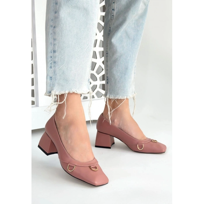 TAVSİYE EDİLEN GÜVENLİ SATICI Cande Pudra Cilt Topuklu Ayakkabı