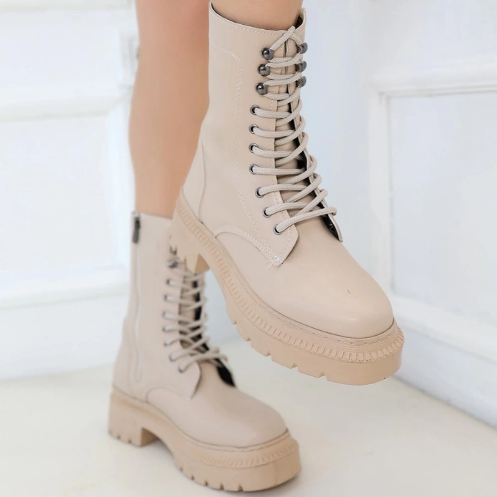 TAVSİYE EDİLEN GÜVENLİ SATICI Caxa Nude Cilt Bağcıklı Bot