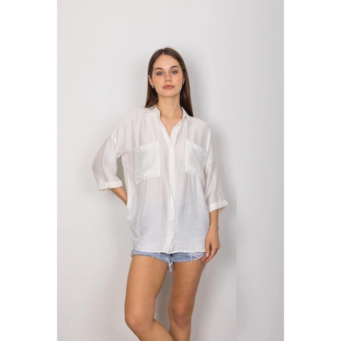 TAVSİYE EDİLEN GÜVENLİ SATICI Cepli salaş gömlek t1010