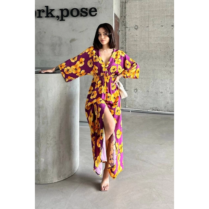 TAVSİYE EDİLEN GÜVENLİ SATICI Çiçek baskılı elbise