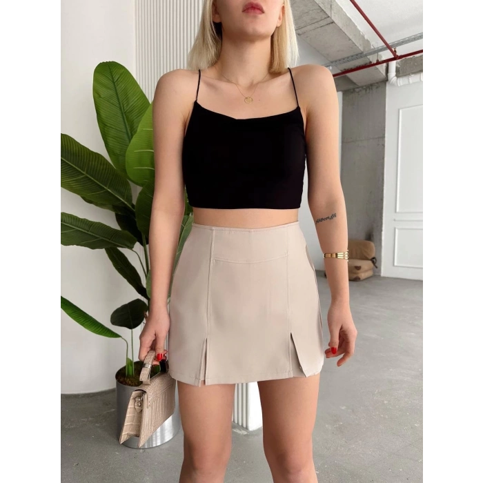 TAVSİYE EDİLEN GÜVENLİ SATICI Çift yırtmaklı şort etek