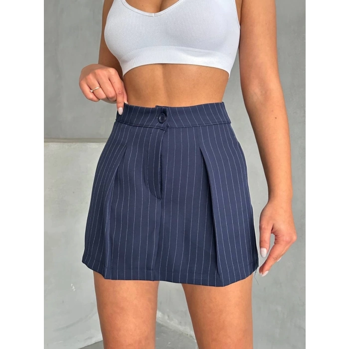 TAVSİYE EDİLEN GÜVENLİ SATICI Çizgili şort etek