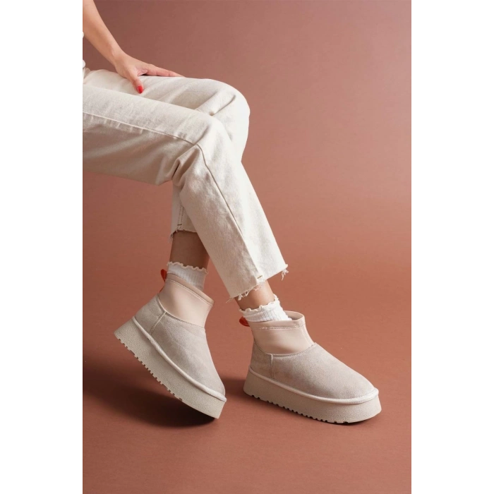 TAVSİYE EDİLEN GÜVENLİ SATICI Cuen Bej Süet Bot