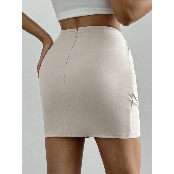 TAVSİYE EDİLEN GÜVENLİ SATICI Drapeli mini etek s24771