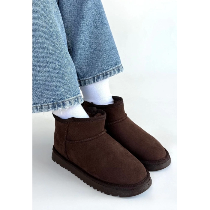 TAVSİYE EDİLEN GÜVENLİ SATICI Elsa Kahverengi Süet Bot