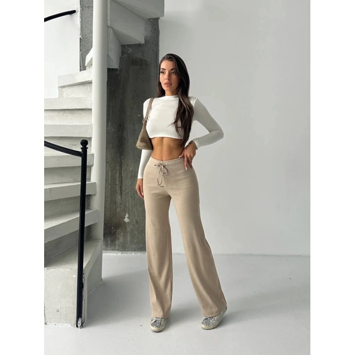 TAVSİYE EDİLEN GÜVENLİ SATICI Fit comfort bej salaş pantolon A6011