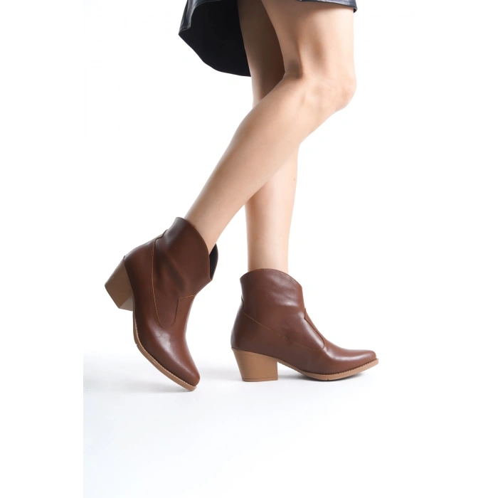 TAVSİYE EDİLEN GÜVENLİ SATICI Jilla Taba Cilt Tak Çıkar Topuklu Bot Ve Çizme