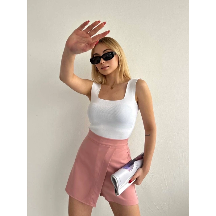 TAVSİYE EDİLEN GÜVENLİ SATICI Kapaklı şort etek pudra s208