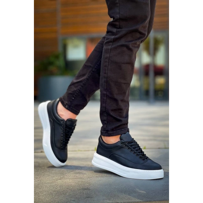 TAVSİYE EDİLEN GÜVENLİ SATICI KB-005 Kuback Siyah Cilt Bağcıklı  Günlük Erkek  Ayakkabı